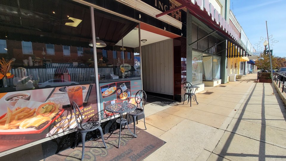 Grace's Restaurant storefront on Main Street.